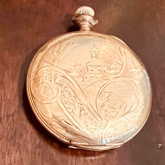 🌟HP🌟RARE ANTIQUE ELGIN HUNTER POCKET WATCH - Picture 9 of 16